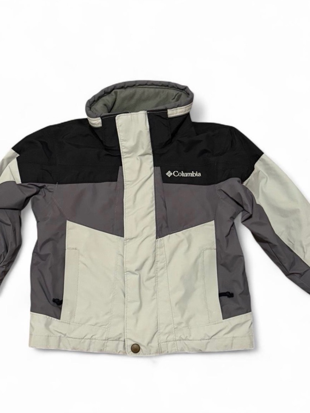 Columbia vintage toddler windbreaker gray zip up jacket